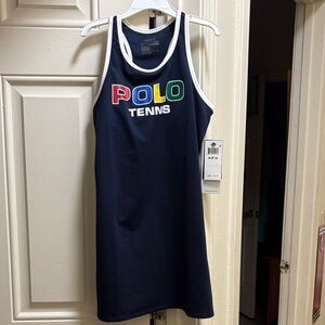 Kids Polo Tennis Navy Tank Dress